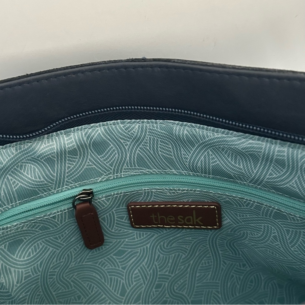 The Sak Blue Leather Purse - Picture 4 of 7